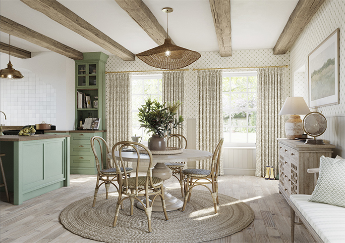 Plum Sketch, Cashmere - Made to Measure Curtains - Image 7